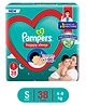 Pampers Happy Sleep Pant Style Baby Diaper 1 Pampers 1 Night Sleep with Anti Rash Shield S - 38 Pieces