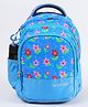 Pearlbags Polyester Water Resistant Casual Backpack Blue - Height 14 Inches
