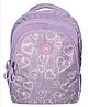 Pearlbags Polyester Water Resistant Printed Small Backpack With 3 Compartment For Kids Purple - Height 14 Inches