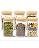 The Better Home BOROSILICATE JARS (PACK OF 6)-600ml LEPIN010-6