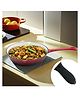 UMAI Cast Iron Frying Pan (25cm) | Enamel Coated Rust Proof Cast Iron Non Stick Pan | Frying Pan for Cooking with Long Handles & Silicon Sleeve | Gas & Induction Cookware | Fish Fry Tawa | Iron Fry