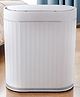 UMAI Plastic Sensor Dustbin With Lid | 7L | Dustbin For Kitchen | Small Dustbin For Bathroom | Dustbin With ABS Retainer Ring | Dustbin For Bedroom | Waterproof | CE & RoHS Certified | White-Grey