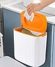 UMAI 8L Plastic Hanging Dustbin For Kitchen With Lid | 25x15x25cm | Wall Mounted Kitchen Trash Can | Under Sink Garbage Can | Garbage Bin | Dust bin For Bathroom Office | Hanging Dustbin