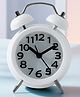 UMAI Alarm Clock (10cm) |Alarm Clock for Students |Loud Alarm Clock for Heavy Sleepers |Mini Alarm Clock for Kids |Alarm Clock for Bedroom |Wake Up Timer | Twin Bell Table Clock for Study Table-White