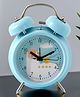 UMAI Alarm Clock with Night Light(16cm) Alarm Clock for Students|Loud Alarm Clock for Heavy Sleepers|Mini Alarm Clock for Kids|Alarm Clock for Bedroom|Twin Bell Table Clock for Study Table-Sky Blue