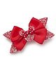 Bhoomi Collection Shimmer Detailed Alligator Hair Clip - Red
