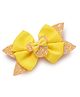 Bhoomi Collection Shimmer Detailed Alligator Hair Clip - Yellow