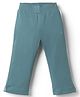 Doreme Cotton Knit Full Length Solid Color Legging - Teal Blue