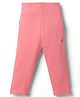Doreme Cotton Knit Full Length Solid Color Legging - Neon Pink