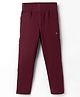 Doreme Cotton Knit Full Length Solid Legging - Burgundy