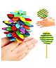 KiddyBuddy Candy Flower Petals On Stick Stress Buster Rotating Toy - Multicolour