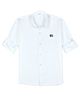 Charchit Cotton Woven Full Sleeves Solid Shirt - White