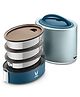 VAYA TYFFYN Lunch Box for Office for Men, 1000 ml Thermal Insulated Stainless Steel Tiffin Box with 3 Compartments (Blue)