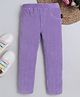 BABY NATION Corduroy Vellore Knit Solid Pants - Lilac
