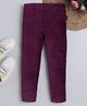 BABY NATION Knit Solid Pant -  Violet