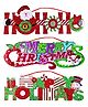 FunBlast Christmas Decorations Hanging Sign for Door - 3 Pcs (Assorted Color and Design)