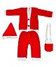 FunBlast Santa Claus Costume with Jacket, Pant & Cap for Kids 12 Years - Red