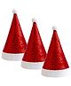 FunBlast Velvet Christmas Hat for Kids & Adults  Pack of 3 (Multicolor)