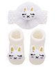 Neska Moda Combo Pack of Socks & Headband  - White
