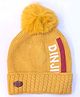 Tipy Tiyp Tap Typography Printed Beanie - Yellow - Circumference 38 Cms