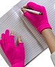 Tipy Tipy Tap Solid Index & Thumb Cutoff Gloves - Dark Pink