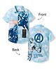 Pine Kids Marvel 100% Cotton Knit Half Sleeves Shirt With Front & Back Avengers Graphics-Multicolour