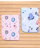 Quilted Diaper Changing Mats Pack of 2 - Blue & Pink| Waterproof| Washable & Reusable| Foldable & Lightweight| Travel Friendly| Tummy Time Mat| Newborn & Infant Essential| Leak Proof