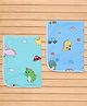 Quilted Diaper Changing Mats Pack of 2 - Blue & Green| Waterproof| Washable & Reusable| Foldable & Lightweight| Travel Friendly| Tummy Time Mat| Newborn & Infant Essential| Leak Proof