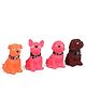 Speedage PVC Squeeze Toys Multi Colour - 4 Pieces 