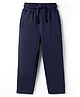 Doreme  Single Jersey Knit Full Length Solid Color Lounge Pant - Navy Blue