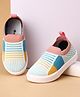 Cute Walk by Babyhug Slip On Casual Shoes with Stripe Detailing - Blue