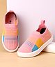 Cute Walk by Babyhug Slip On Casual Shoes with Striped Design  - Pink