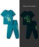 Honeyhap Premium 100% Cotton Knit With Bio Finish Half Sleeves T-Shirt & Pyjama Night Suit With Game Ready Print - Kayaking