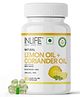 INLIFE Natural Lemon Coriander Oil Capsules | Kindey Support Supplement | Detox Renal Care, Digestion & Immune Health - 60 Liquid Filled Vegetarian Capsules