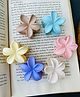 Radhya accessories Set Of 6 Floral Designed Claw Clips - Multi Colour