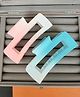 Radhya accessories Set Of 2 Gradient Claw Clips - Multi Colour