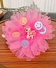 Radhya accessories Floral & Unicorn Applique Detailed Pearl Embellished Hair Band - Pink