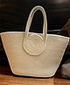 Onearth Trendy White Boat shape Tote Bag White