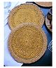 Onearth Jute Placemats set of 2 beige & yellow
