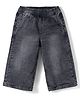 Kookie Kids 100% Cotton Full Length Washed Denim Jeans -Charcoal Grey
