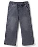 Kookie Kids 100% Cotton Full Length Washed Denim Jeans - Charcoal Grey