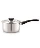 Anjali Fiesta Pro Stainless Steel Saucepan, 16 cm, 1.42 L Capacity, With Lid