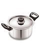 Anjali Fiesta Pro Stainless Steel Casserole, 16 cm, 1.6 L Capacity, With Stainless Steel Lid