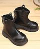 KIDLINGSS Solid Zip Closure Boots - Black