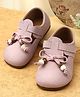 KIDLINGSS Bow Applique Detailed Velcro Closure Shoes - Purple