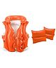 Intex Swim Trainers Arm Bands & Swim Vest for Swimming Kids Swim Training Set for Early Learners Float Device Combo For kids