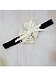 Little Miss Cuttie Bow Applique Detailed Headband - Off White