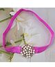 Little Miss Cuttie Pearl  Applique Detailed Headband - Pink