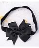 Little Miss Cuttie Solid  Bow Applique Detailed Headband - Black