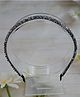 Little Miss Cuttie Beads Embellished Hair Band - Grey